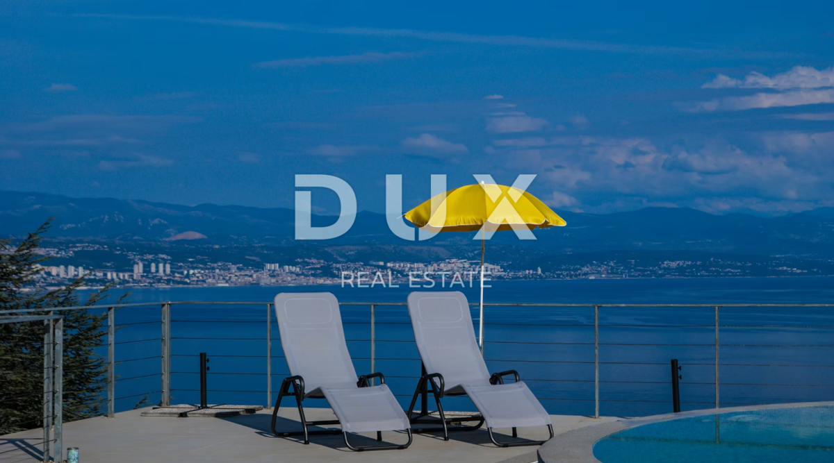 OPATIJA, LOVRAN - vila 387m2 s panoramskim pogledom na morje in bazenom + površina 1200m2