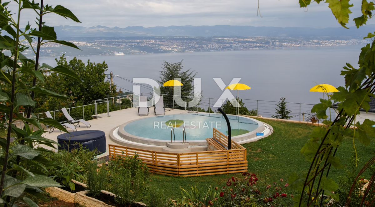 OPATIJA, LOVRAN - vila 387m2 s panoramskim pogledom na morje in bazenom + površina 1200m2