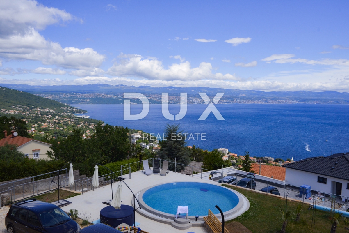 OPATIJA, LOVRAN - vila 387m2 s panoramskim pogledom na morje in bazenom + površina 1200m2