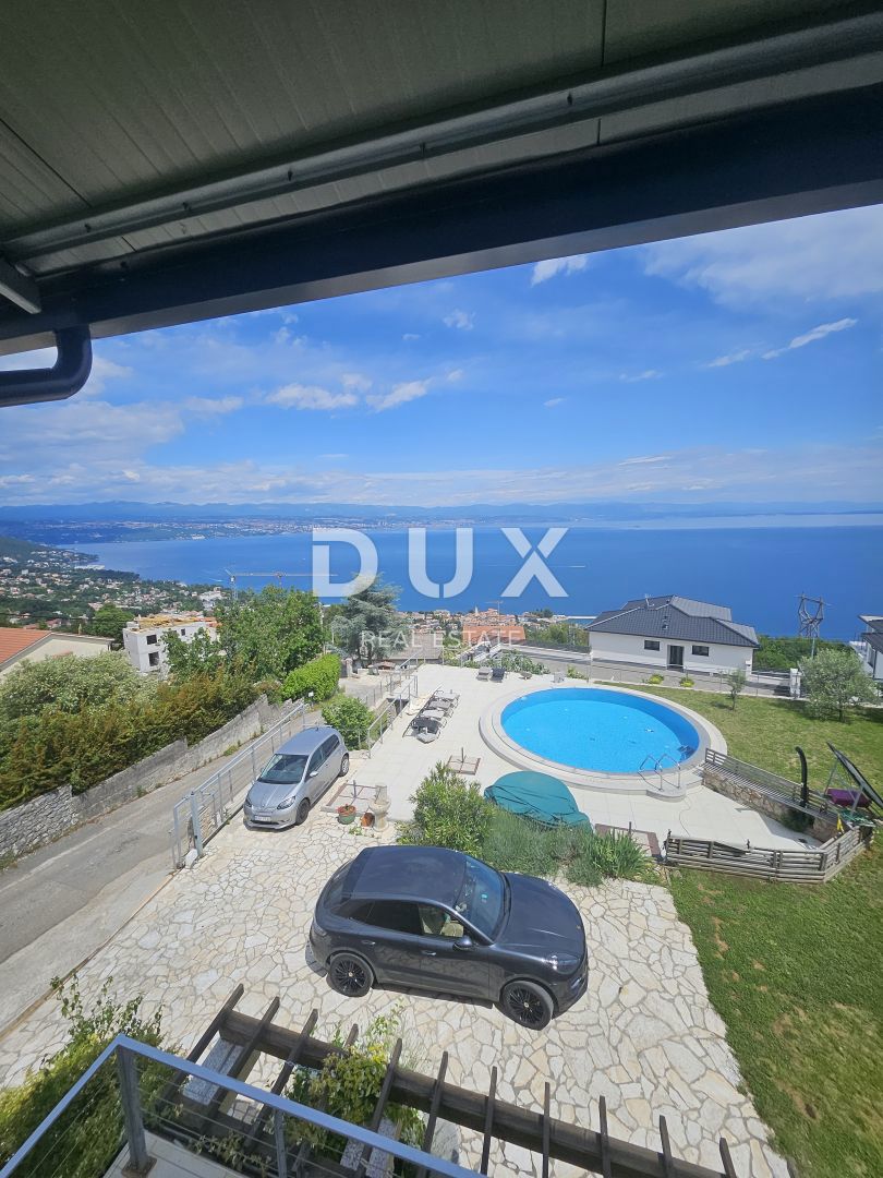 OPATIJA, LOVRAN - vila 387m2 s panoramskim pogledom na morje in bazenom + površina 1200m2
