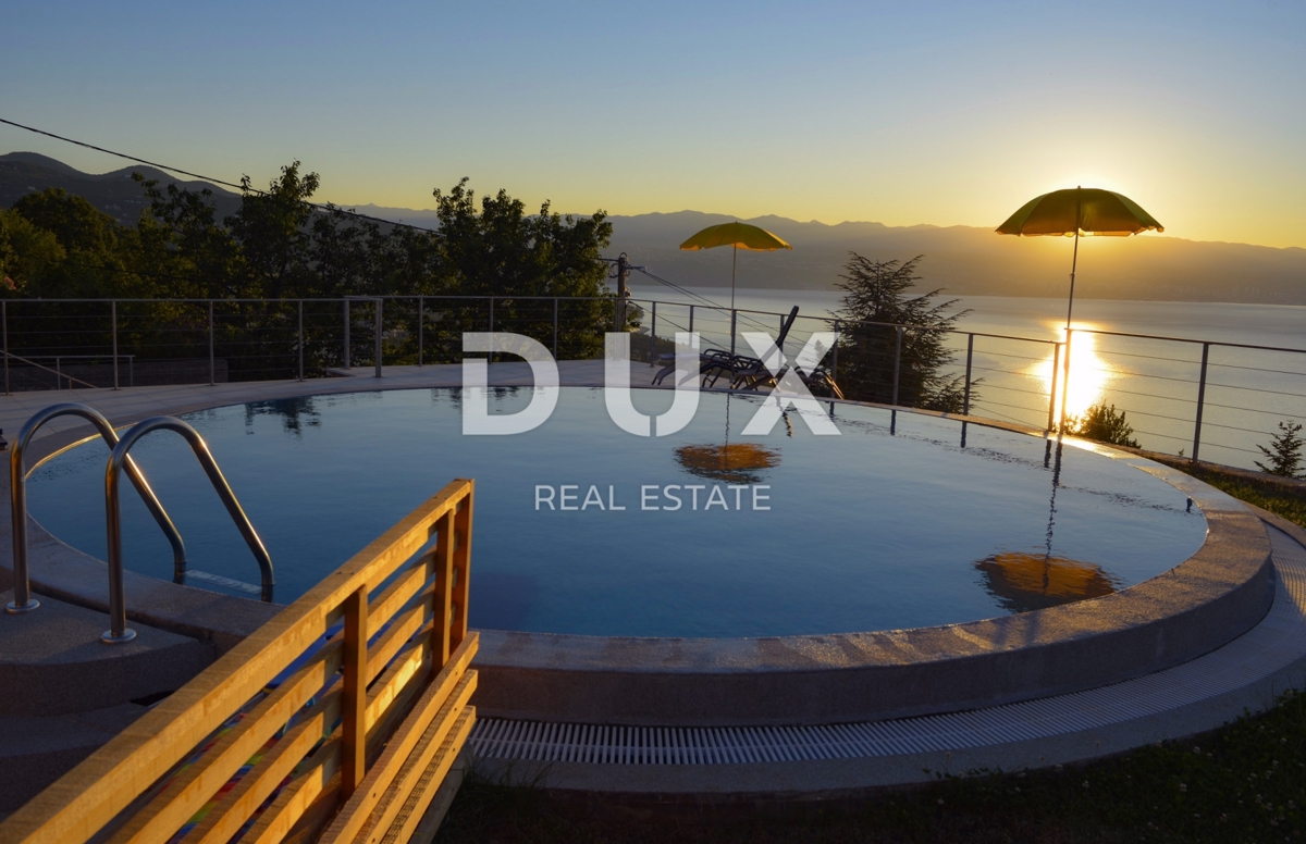 OPATIJA, LOVRAN - vila 387m2 s panoramskim pogledom na morje in bazenom + površina 1200m2