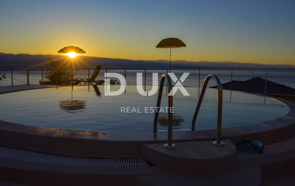 OPATIJA, LOVRAN - vila 387m2 s panoramskim pogledom na morje in bazenom + površina 1200m2