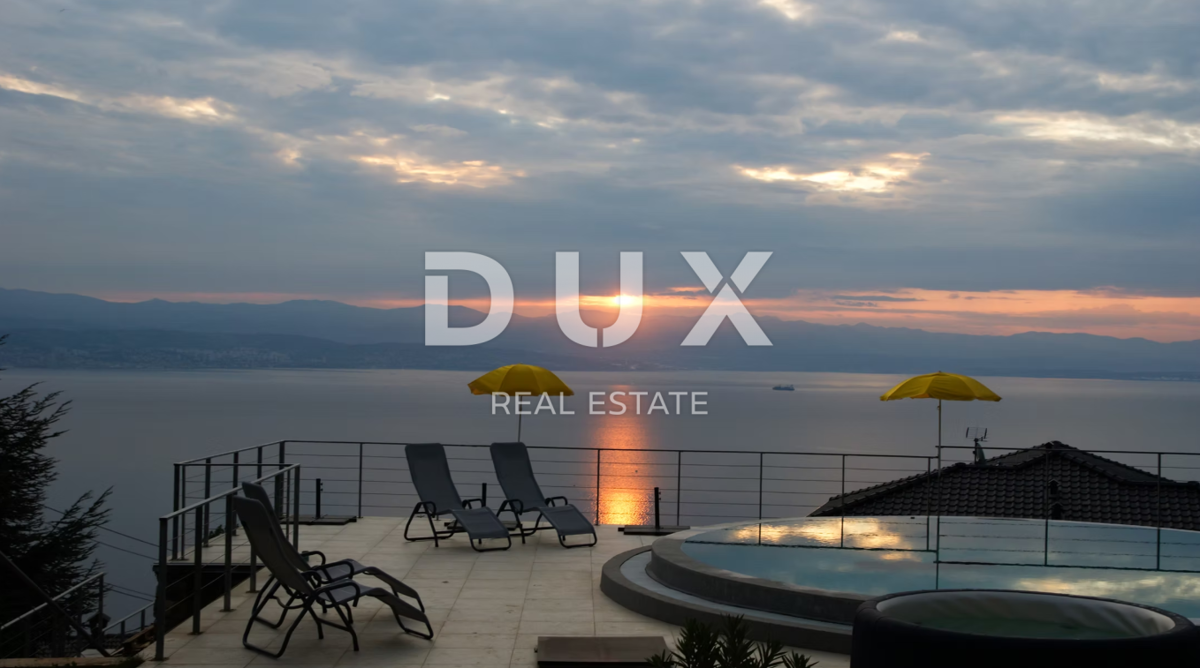 OPATIJA, LOVRAN - vila 387m2 s panoramskim pogledom na morje in bazenom + površina 1200m2