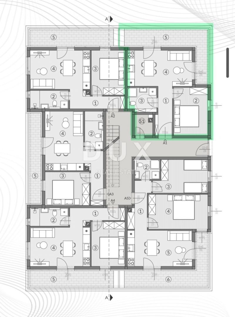 Stanovanje Šikići, Pula, 53,46m2