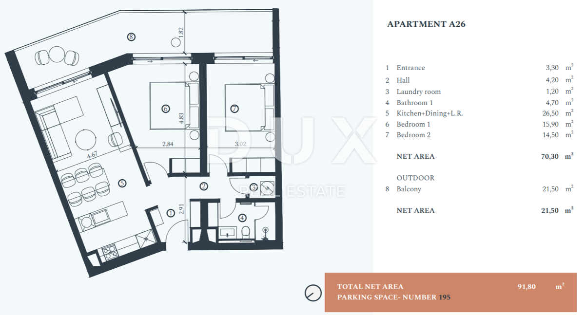 Stanovanje Savudrija, Umag, 103,60m2