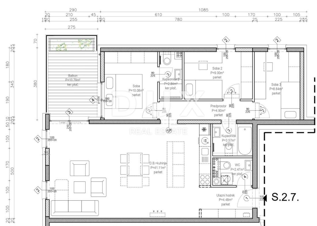 ZAGREB, JORDANOVAC - Luksuzna novogradnja S.7. 186,79 m2