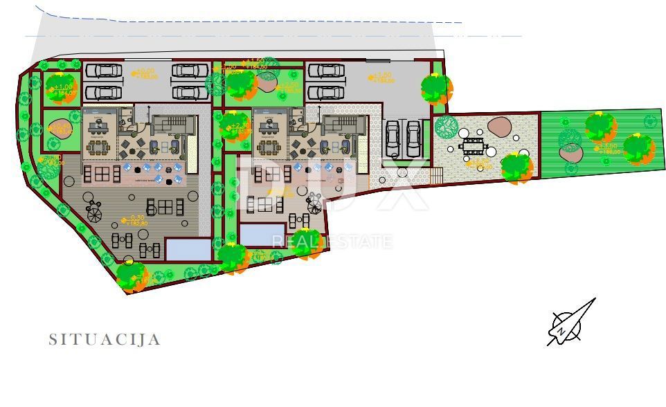 CRIKVENICA, BRIBIR - moderna vila z bazenom, pogled na morje