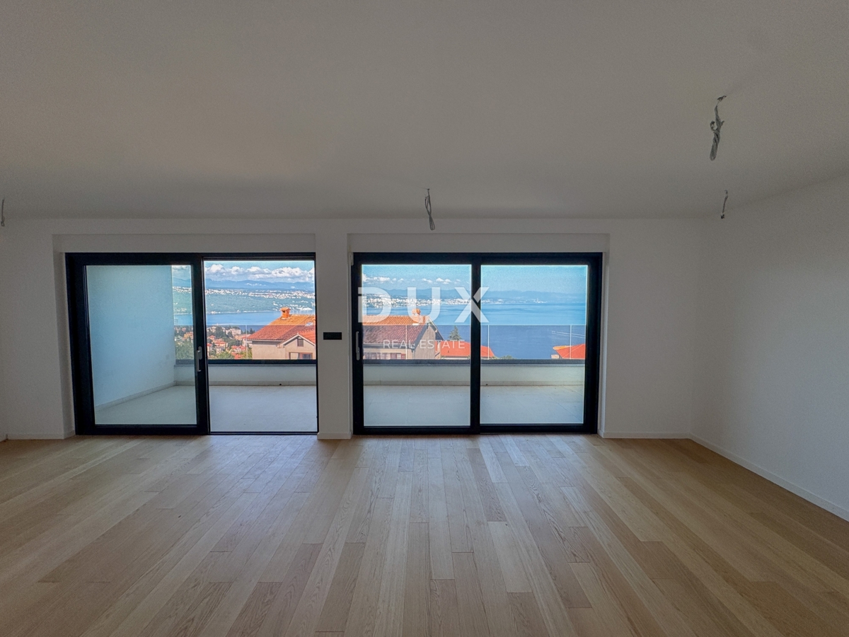 OPATIJA, CENTER - luksuzno stanovanje v novogradnji z garažo in panoramskim pogledom na morje