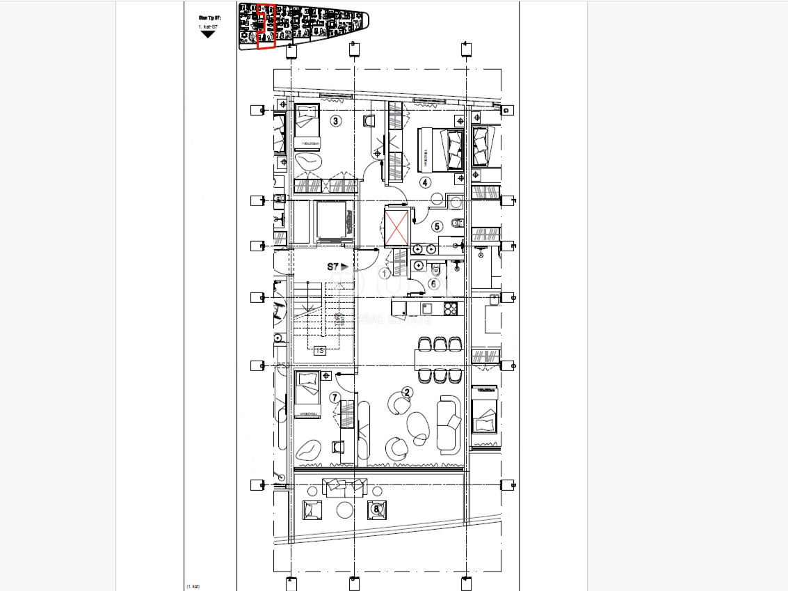 RIJEKA, KANTRIDA - 118m2 veliko stanovanje v luksuzni novogradnji le 250 metrov od morja z garažo in panoramskim pogledom na morje