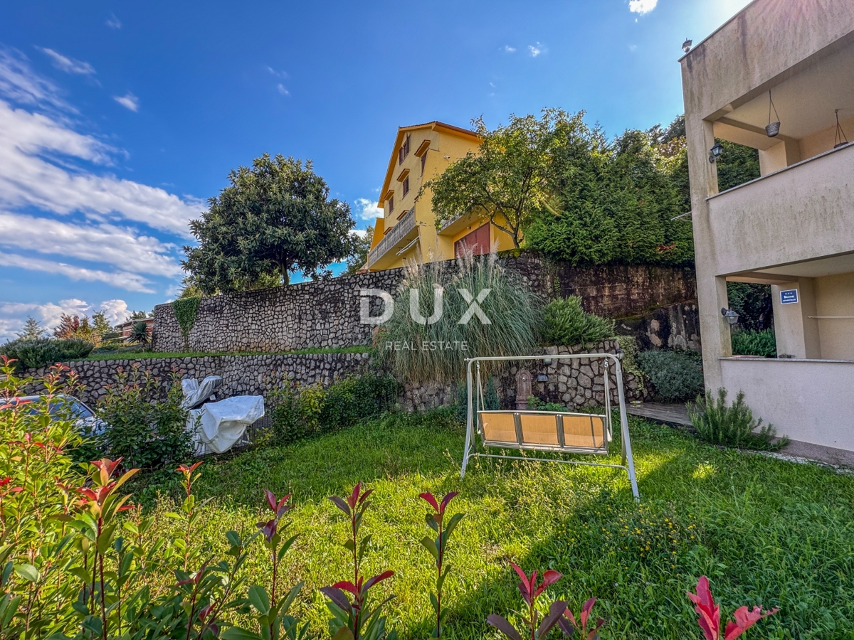 OPATIJA, RUKAVAC - čudovito stanovanje z vrtom v novejši hiši, idealen družinski dom ali investicija v bližini infrastrukture in mesta