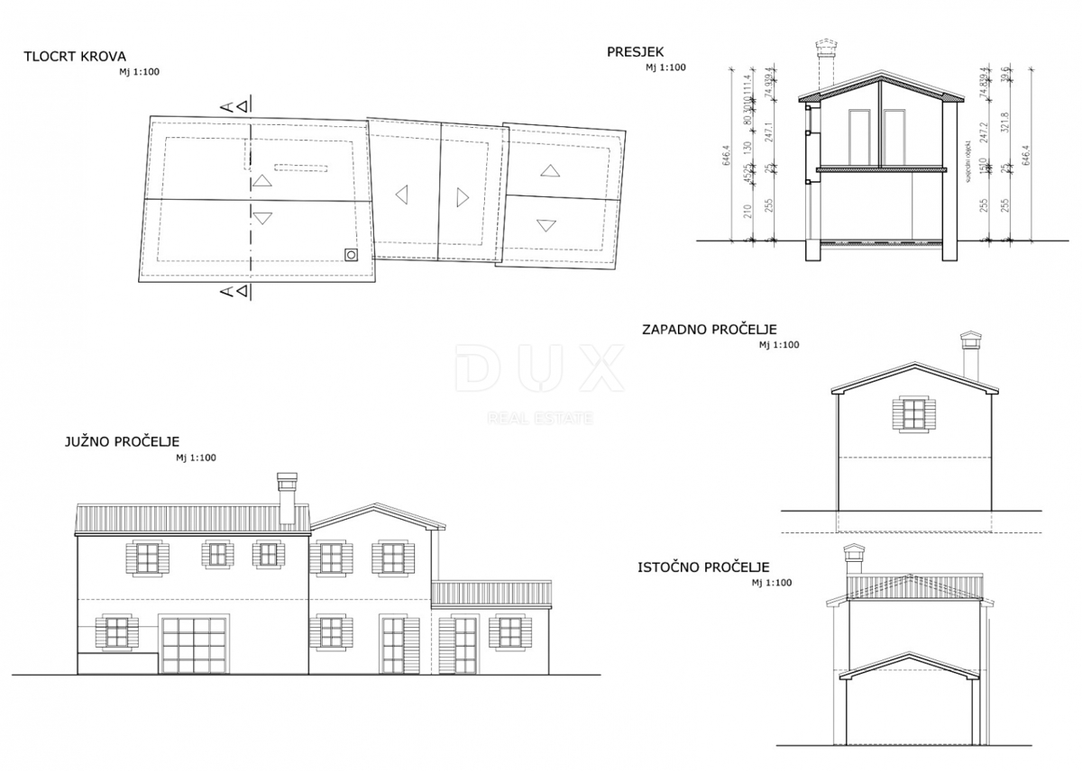 ISTRA, SVETI LOVREČ - Kamnita hiša z bazenom
