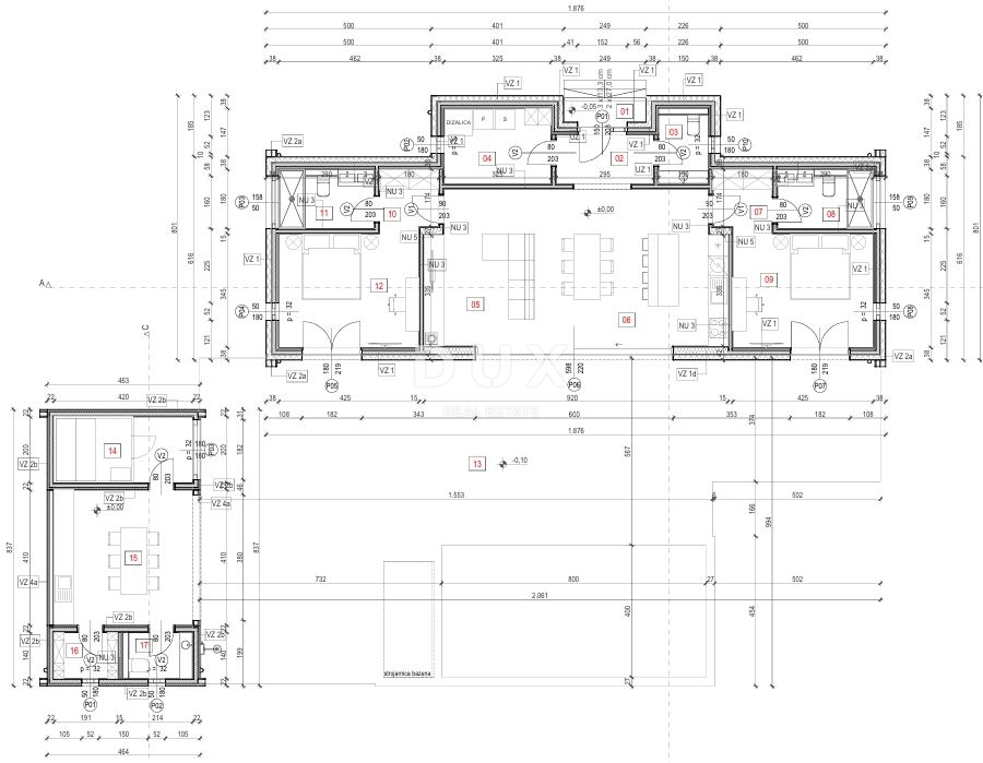 ISTRA, ŽMINJ – Gradbeno zemljišče z dovoljenjem in projektom z dodatnimi kmetijskimi površinami