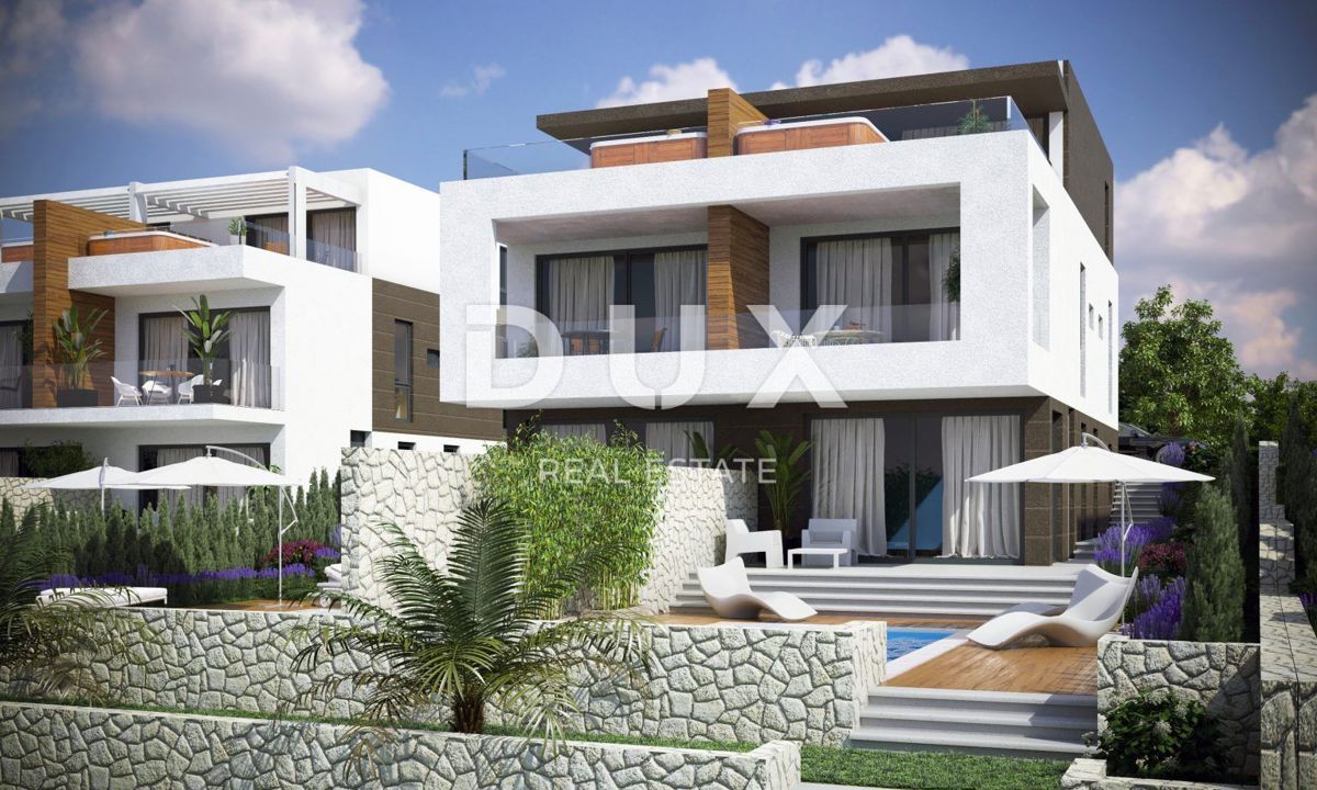 OTOK PAG, NOVALJA - Dvonadstropni penthouse s strešno teraso