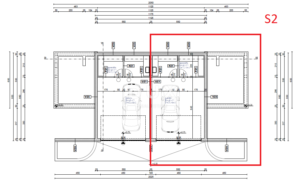 ŠIBENIK, VODICE - Dvojček hiše z bazenom in panoramskim pogledom na morje in Vodice