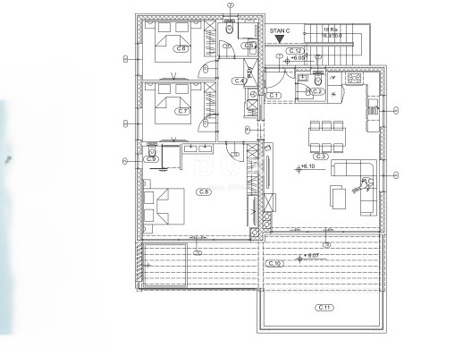 OPATIJA, LOVRAN - luksuzno penthouse v butičnem bivalnem kompleksu s panoramskim pogledom na morje