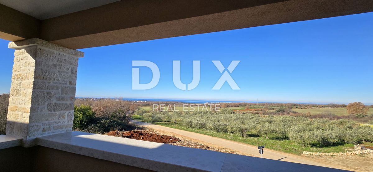 ISTRA, KAŠTELIR - Fascinantna kamnita vila s panoramskim pogledom na morje