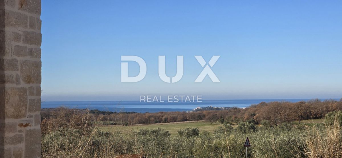 ISTRA, KAŠTELIR - Fascinantna kamnita vila s panoramskim pogledom na morje