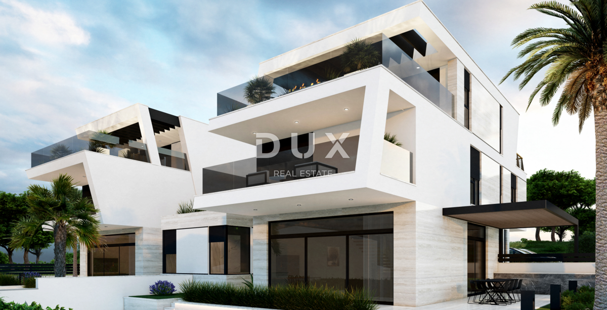 ISTRA, MEDULIN - Vaše sanje ob morju! Dvojček hiše s pogledom na morje iz vseh nadstropij, ROH BAU, EKSKLUZIVNO!