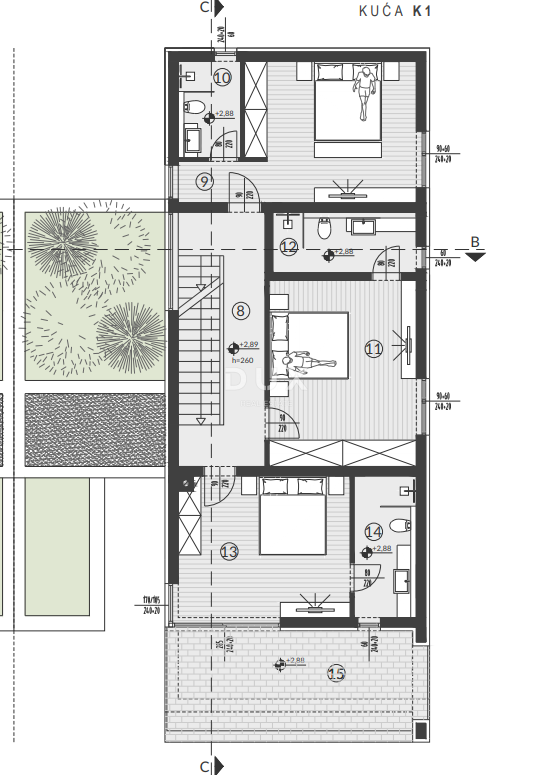 ISTRA, MEDULIN - Vaše sanje ob morju! Dvojček hiše s pogledom na morje iz vseh nadstropij, ROH BAU, EKSKLUZIVNO!
