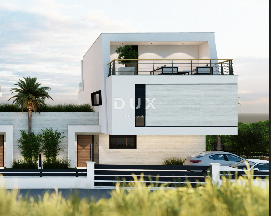 ISTRA, MEDULIN - Vaše sanje ob morju! Dvojček hiše s pogledom na morje iz vseh nadstropij, ROH BAU, EKSKLUZIVNO!