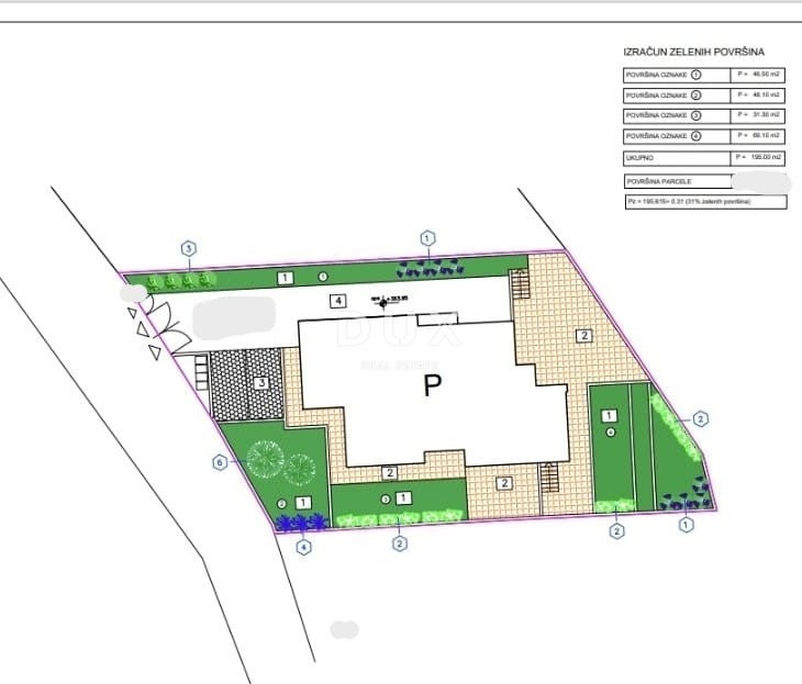 Zemljišče Kastav, 615m2