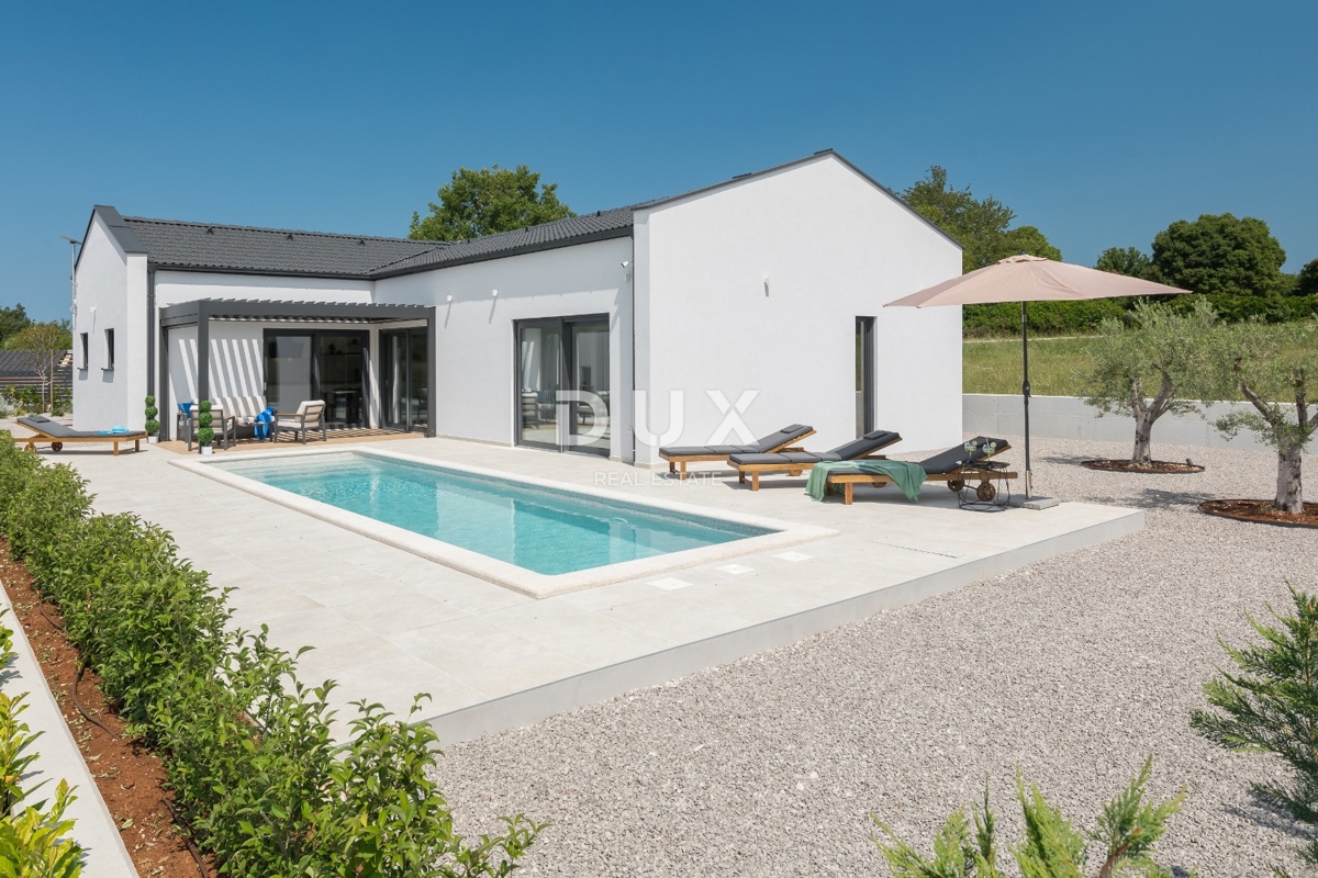 ISTRA, SVETI PETAR V GOZDU - Kvalitetna montažna hiša z bazenom