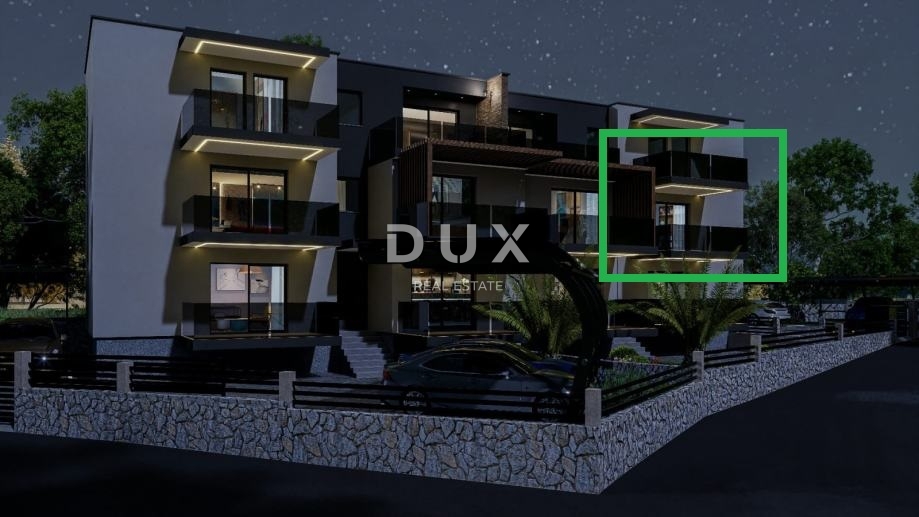 RIJEKA, PEHLIN, PODMURVICE - stanovanje 53,92m2 v novogradnji s pogledom na morje, dnevna soba + 1 spalnica, pritličje - STANOVANJE 1D