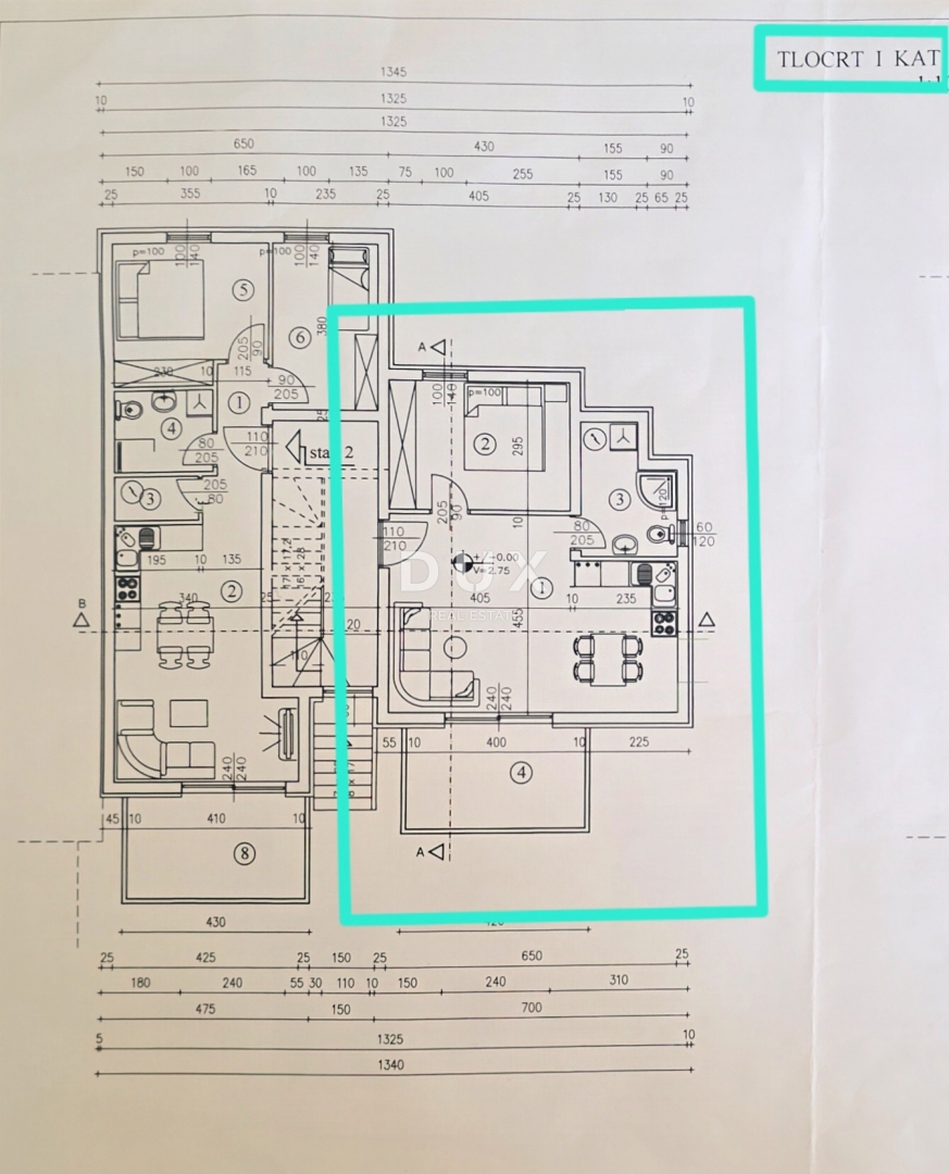 RIJEKA, PEHLIN, PODMURVICE - stanovanje 53,92m2 v novogradnji s pogledom na morje, dnevna soba + 1 spalnica, pritličje - STANOVANJE 1D