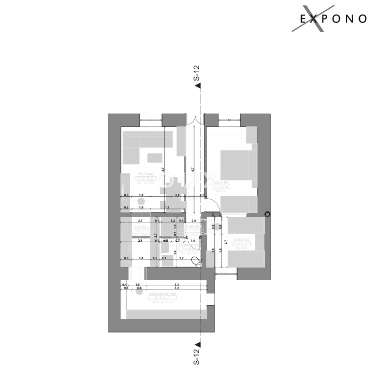 Stanovanje Fužine, 65m2