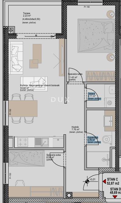 ISTRA, POREČ - Moderno stanovanje v novem projektu blizu morja, možnost financiranja s kreditom