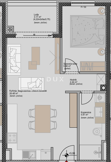 ISTRA, POREČ - Moderno 1-sobno stanovanje v novem projektu, blizu morja, možnost financiranja s kreditom