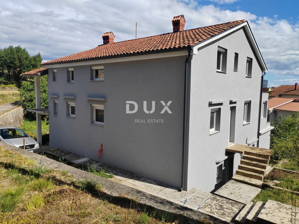 KASTAV, ĆIKOVIĆI - 2 spalnici + dnevna soba s teraso v na novo obnovljeni hiši, vrt, parkirna mesta