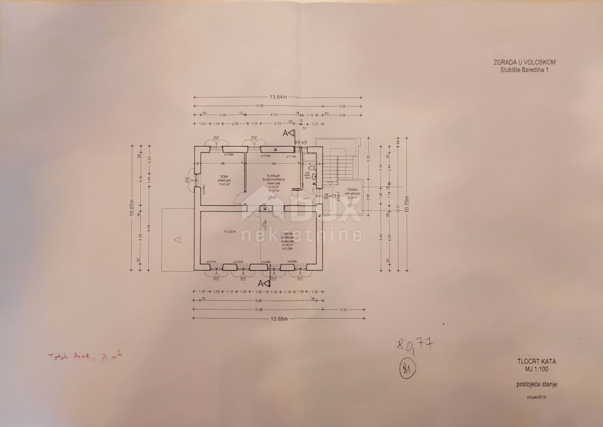 OPATIJA, VOLOSKO - stanovanje 81 m2 s prekrasnim pogledom na morje