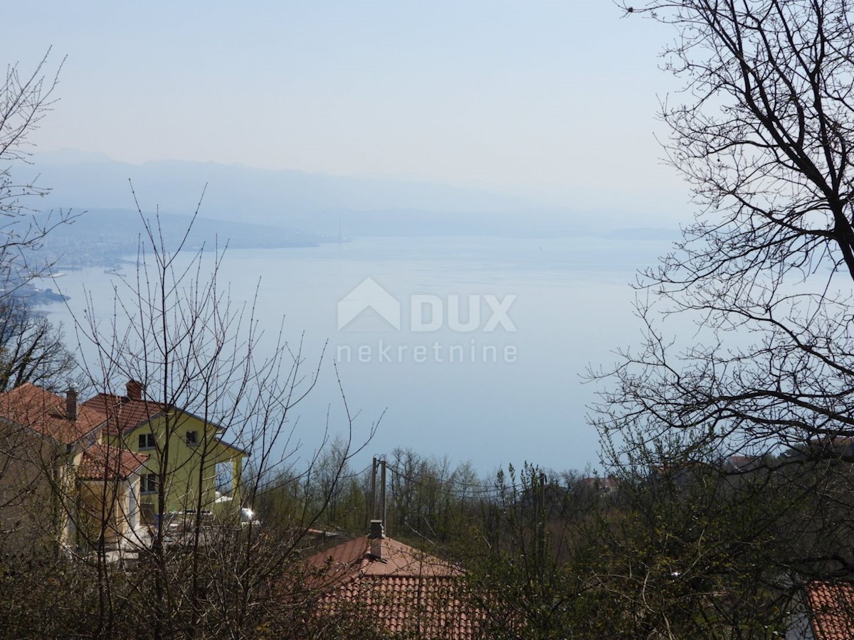 OPATIJA, BREGI - gradbeno zemljišče 1831m2 s panoramskim pogledom na morje za družinsko hišo / vilo / apartmaje / oddamo hišo z bazenom / počitniško hišo z bazenom