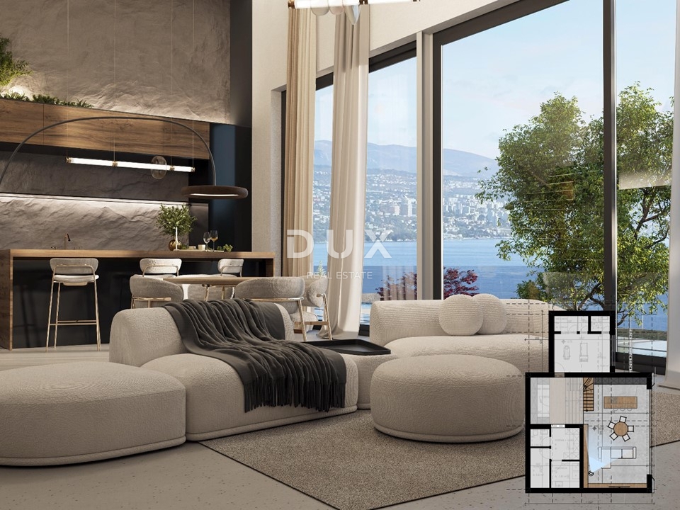 OPATIJA, CENTER - ekskluzivna vila nad centrom Opatije s panoramskim pogledom na morje in velikim vrtom 