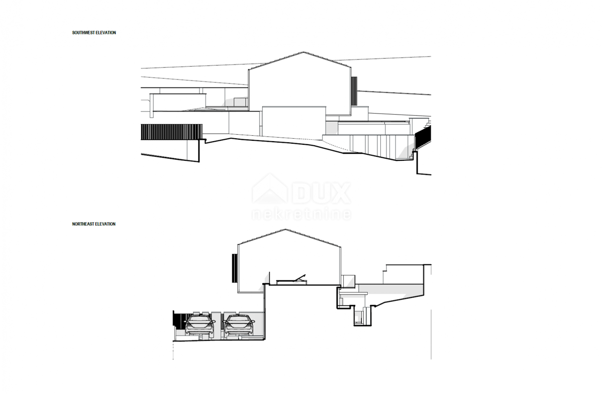 LABIN, SVETA MARINA - gradbeno zemljišče 500m2 s pogledom na morje in idejnim projektom