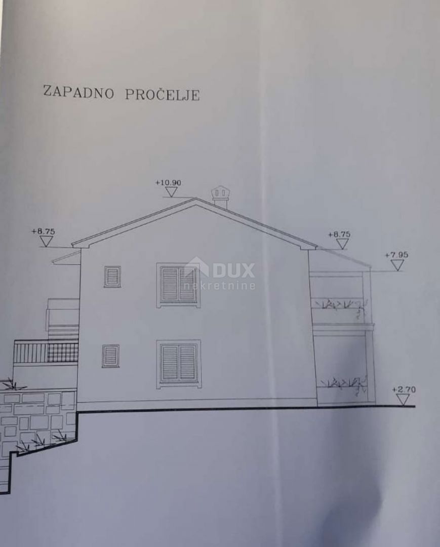 OPATIJA, MATULJI - zemljišče 1372m2 Z 2 GRADBENIMA DOVOLJENJEMA! za 2 družinski hiši/ 2 hiši za najem - počitnice z bazenom