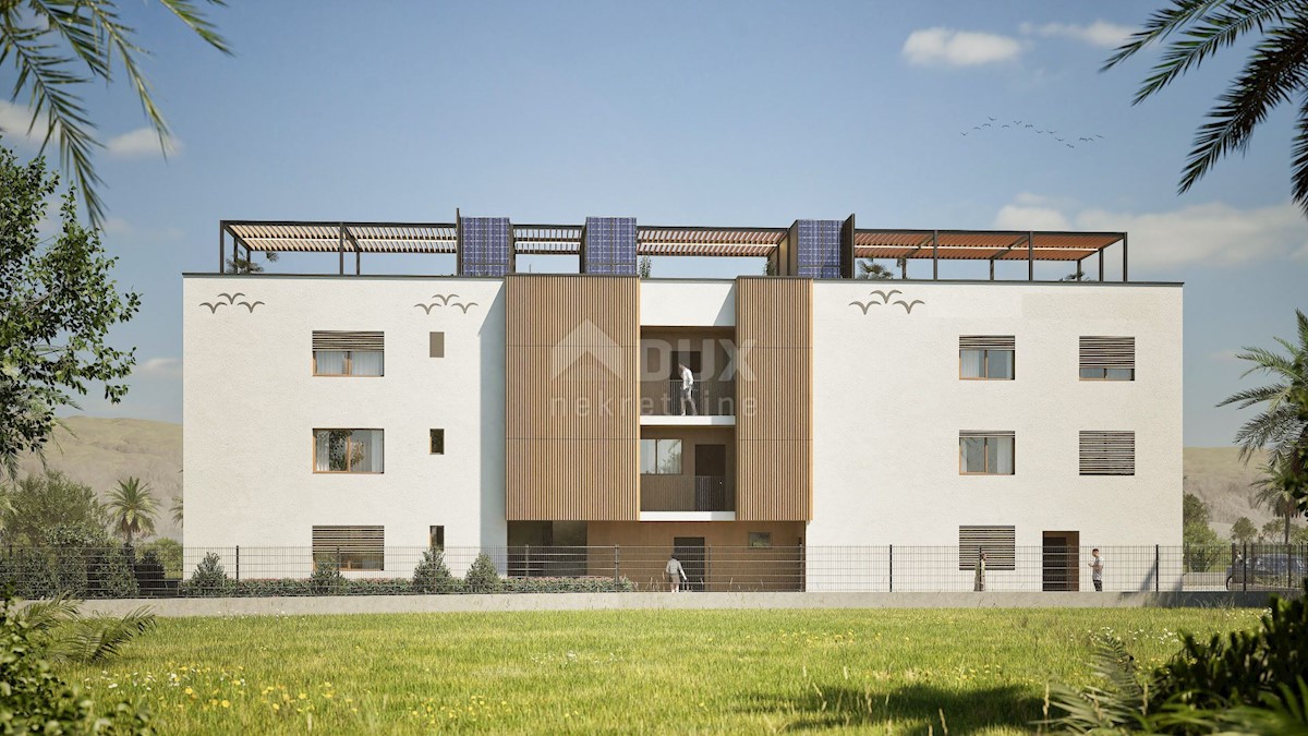 ZADAR, NIN - Apartma S1 v gradnji z vrtom in pogledom na morje