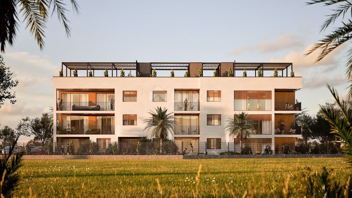 ZADAR, NIN - Apartma S1 v gradnji z vrtom in pogledom na morje