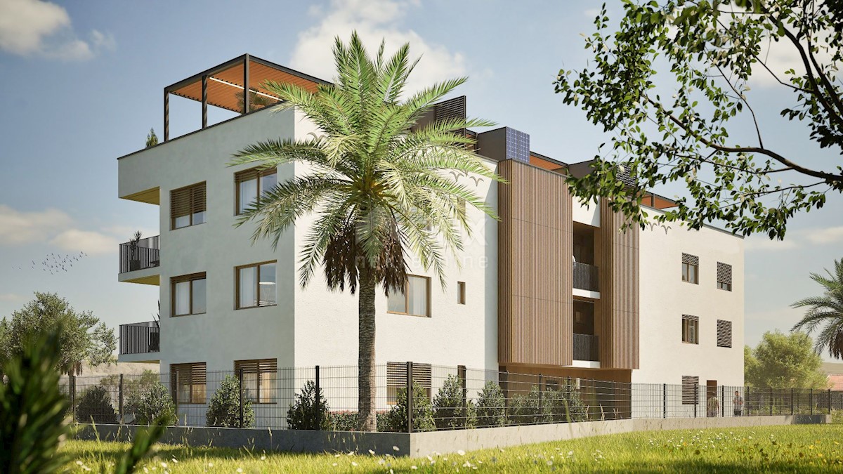 ZADAR, NIN - Apartma S1 v gradnji z vrtom in pogledom na morje