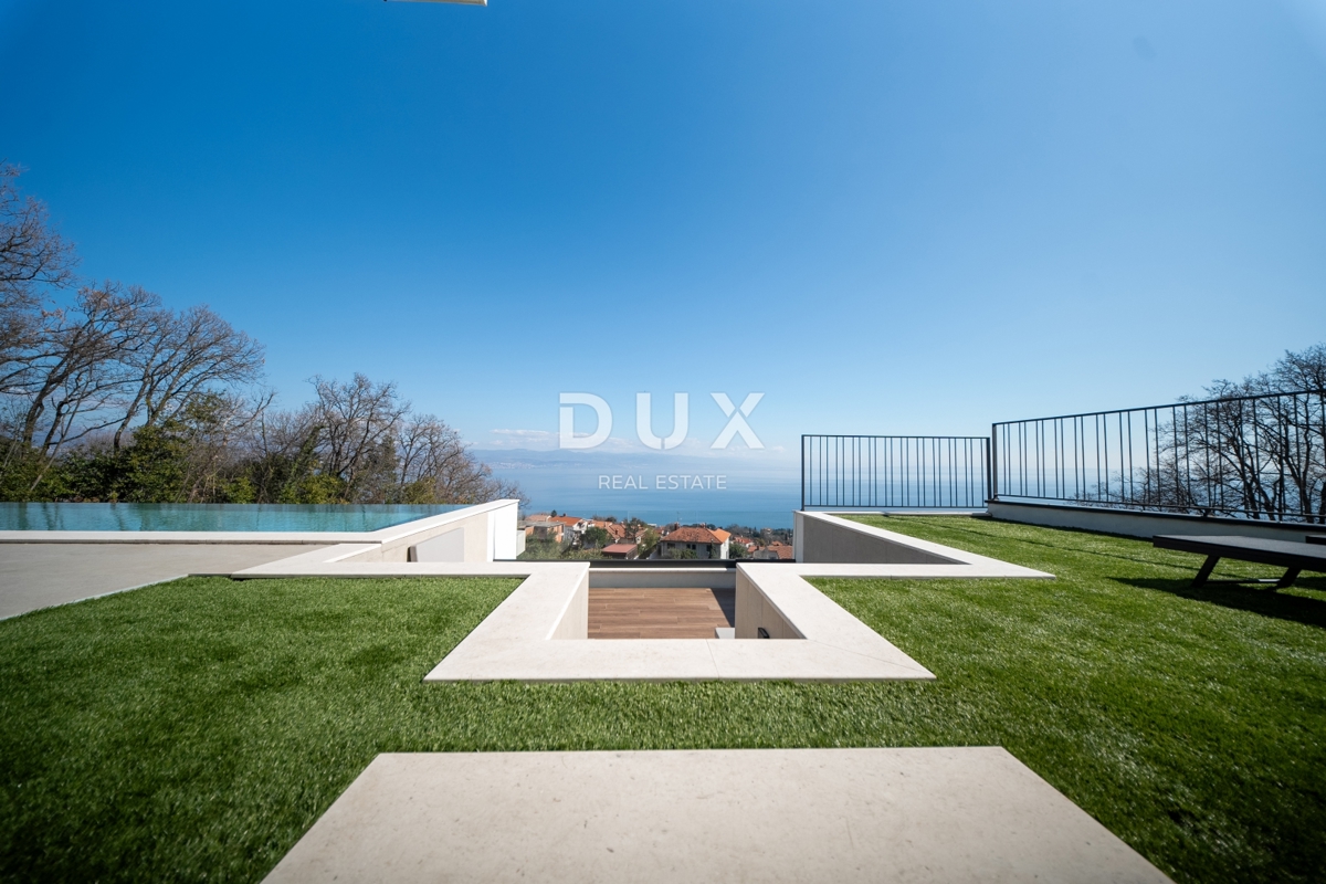 OPATIJA, LOVRAN – vrhunska novogradnja z bazenom in panoramskim pogledom