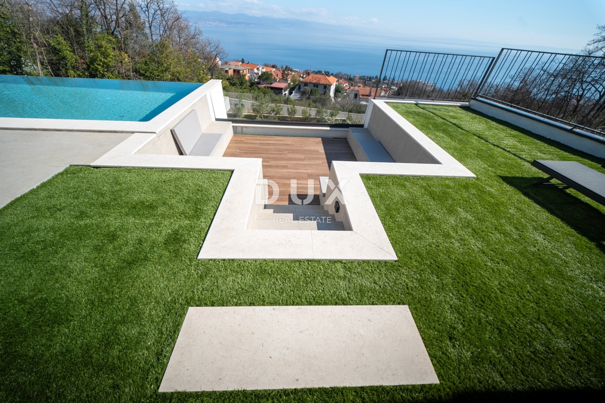 OPATIJA, LOVRAN – vrhunska novogradnja z bazenom in panoramskim pogledom