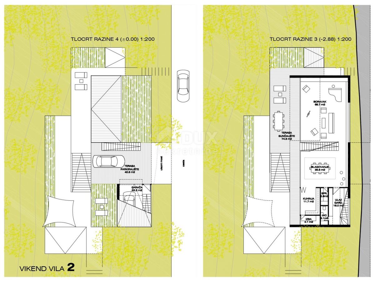 GORSKI KOTAR, FUŽINE - edinstven projekt v osrčju Gorskega kotarja, gradbeno zemljišče 2086 m2 s projektom za vilo, priložnost za investicijo!