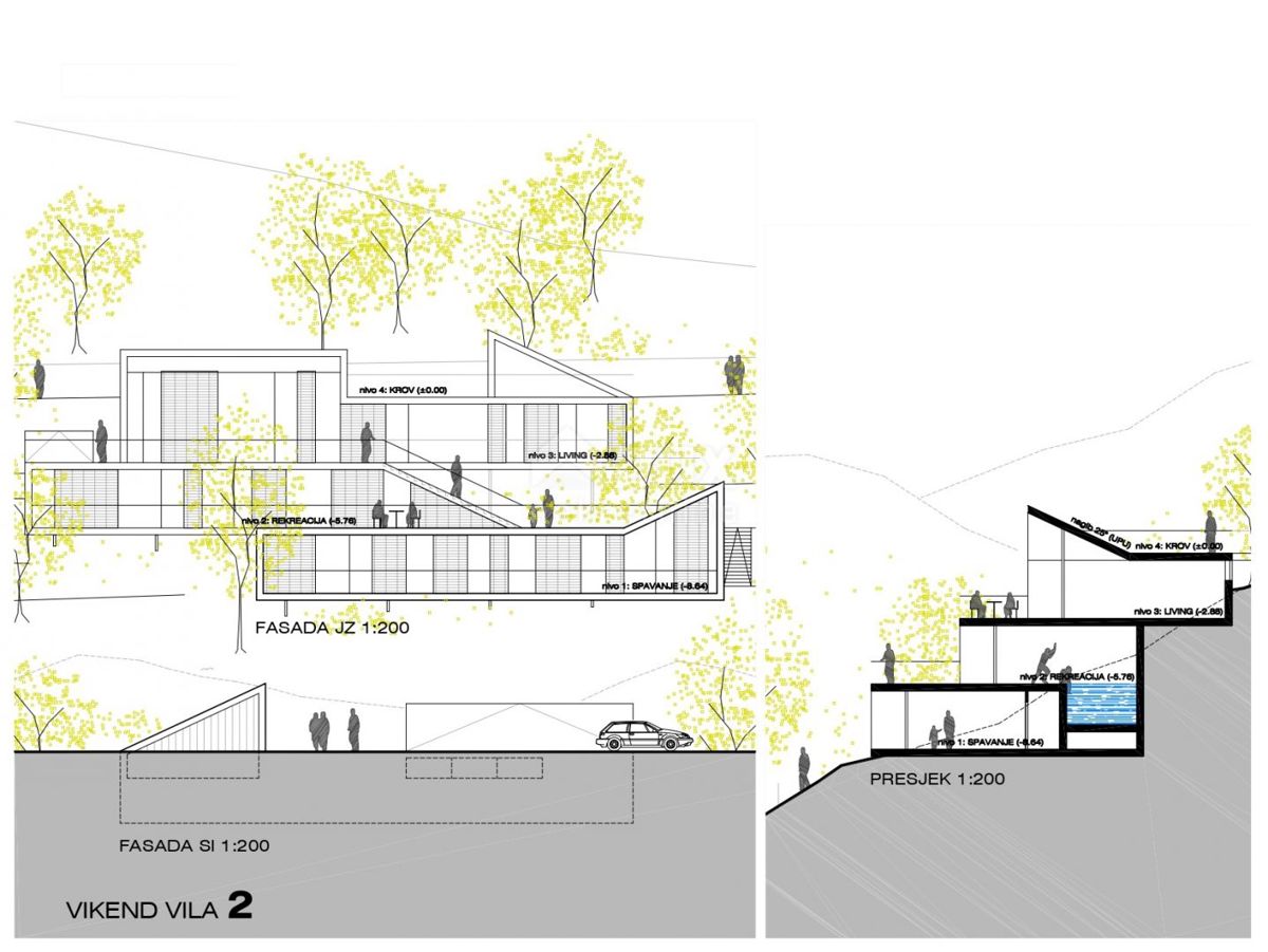 GORSKI KOTAR, FUŽINE - edinstven projekt v osrčju Gorskega kotarja, gradbeno zemljišče 2086 m2 s projektom za vilo, priložnost za investicijo!