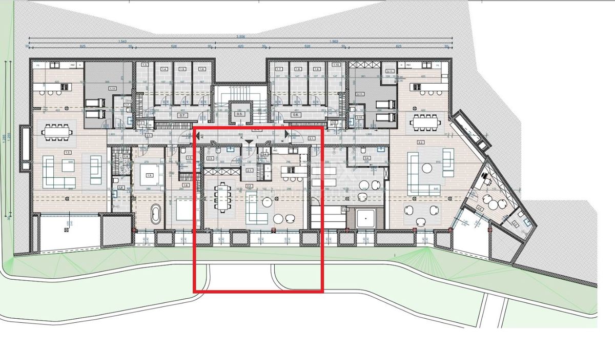 OPATIJA, CENTER - stanovanje v pritličju 58m2 s pogledom na morje - K1 