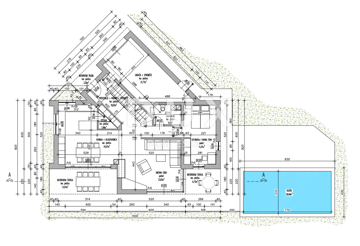 RIJEKA, VIŠKOVO - gradbeno zemljišče 600 m2 za stanovanjsko gradnjo - apartmaji / stanovanja / družinska hiša / vila! PRILOŽNOST!!!