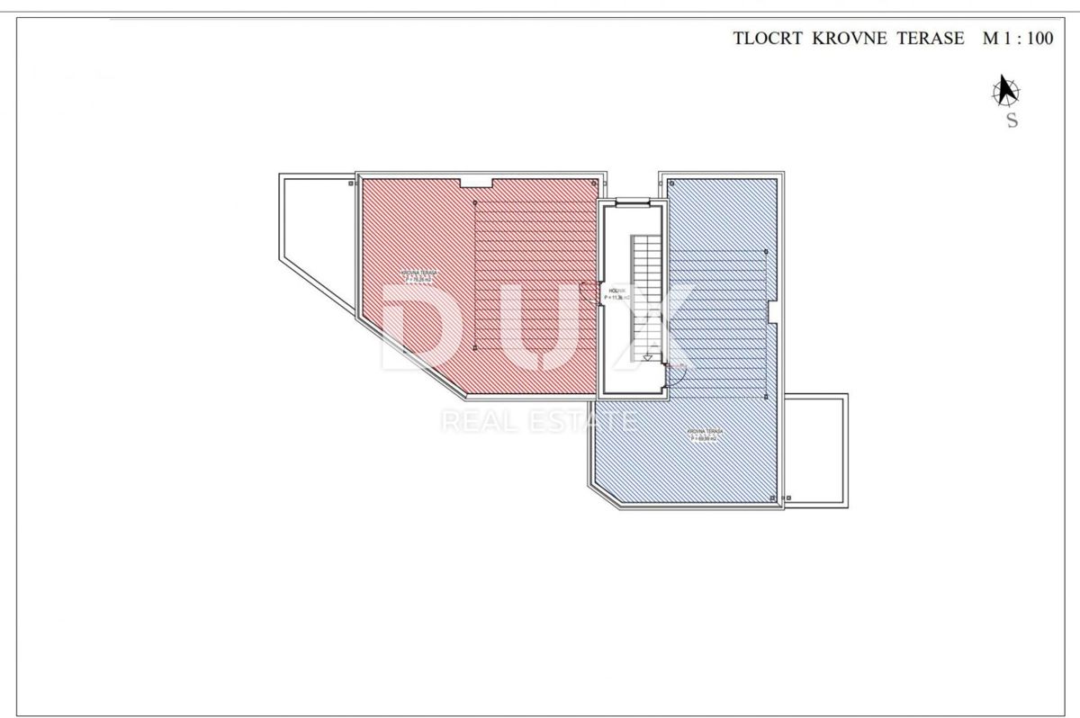 ZADAR, PETRČANE - Penthouse v gradnji s čudovitim razgledom 150 m od morja
