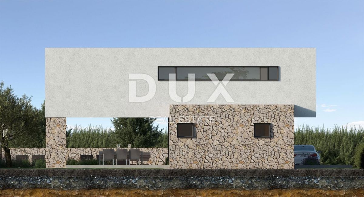 PAG, KOLAN - vila 170m2 z bazenom + okolica 500m2