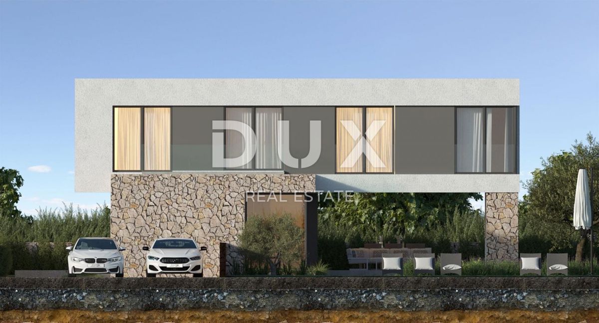 PAG, KOLAN - vila 170m2 z bazenom + okolica 500m2