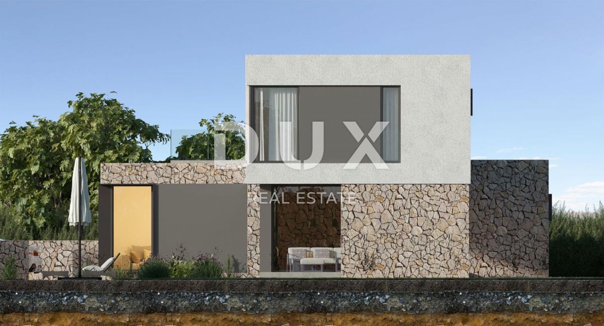 PAG, KOLAN - vila 170m2 z bazenom + okolica 500m2